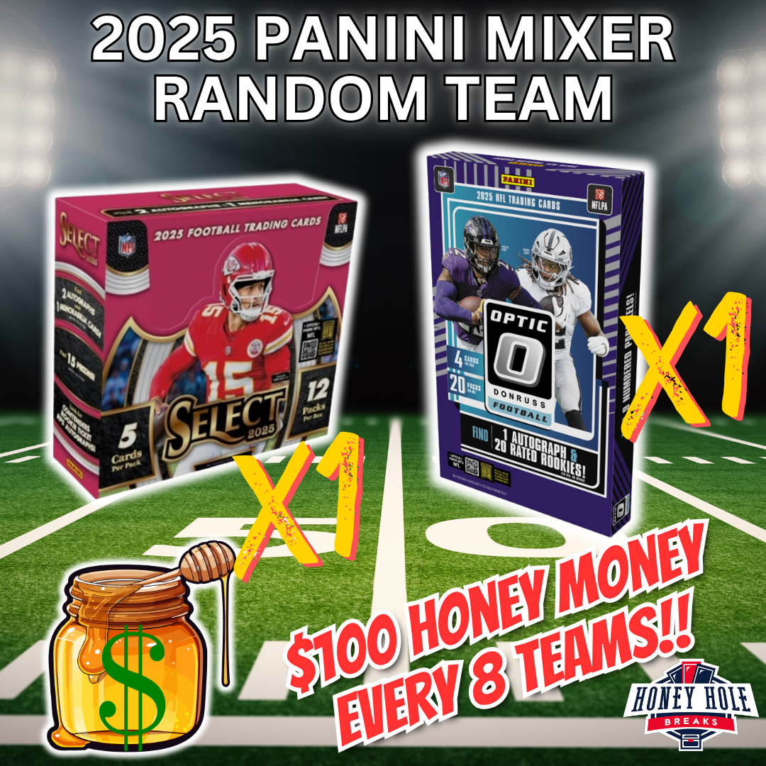 1x 2025 Panini Select Football Hobby, 1x 2025 Panini Donruss Optic Football Hobby - RANDOM TEAM Break #1618
