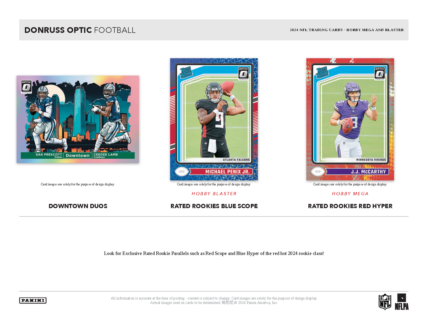 2024 Panini Donruss Optic Football Hobby Mega Box