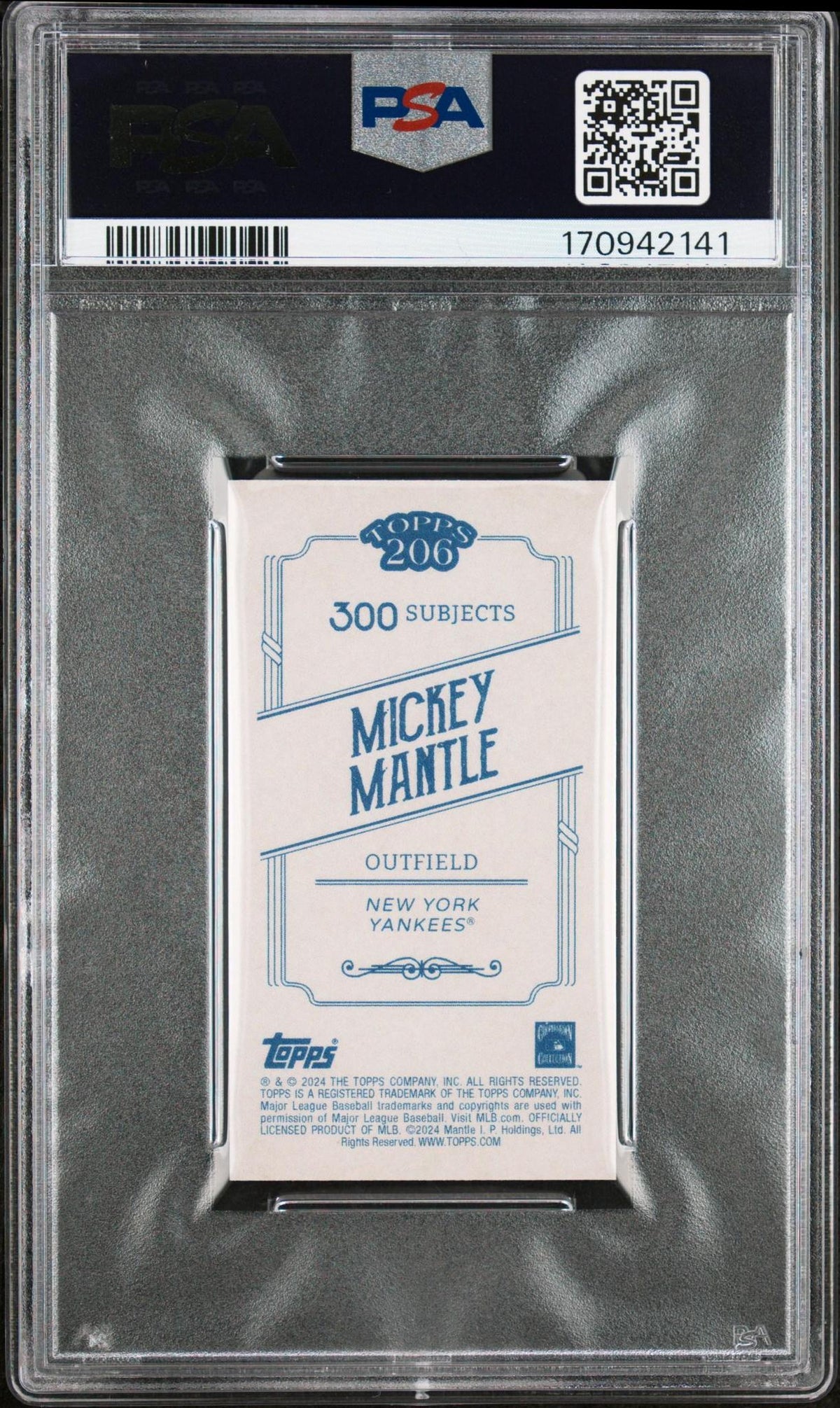 2024 Topps 206 Mickey Mantle PSA 10