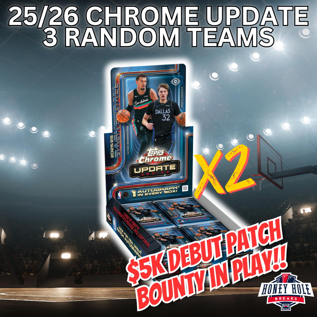 2x 2025/26 Topps Chrome Update Basketball Hobby - 3 RANDOM TEAM Break #1979