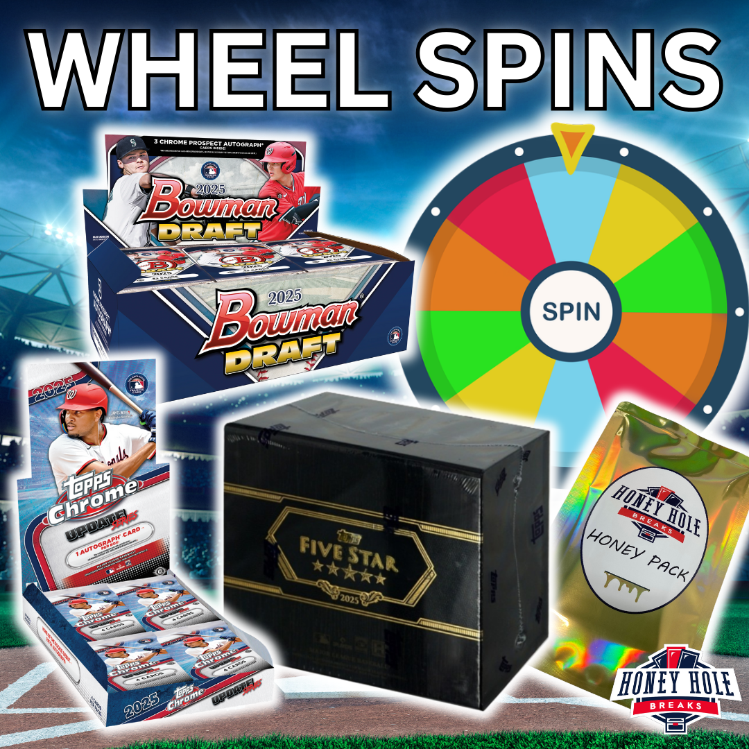 PACK BATTLE WHEEL SPIN - 2025 Five Star, Bowman Draft Hobby, Chrome Update Hobby & HONEY PACKS - Break #1417