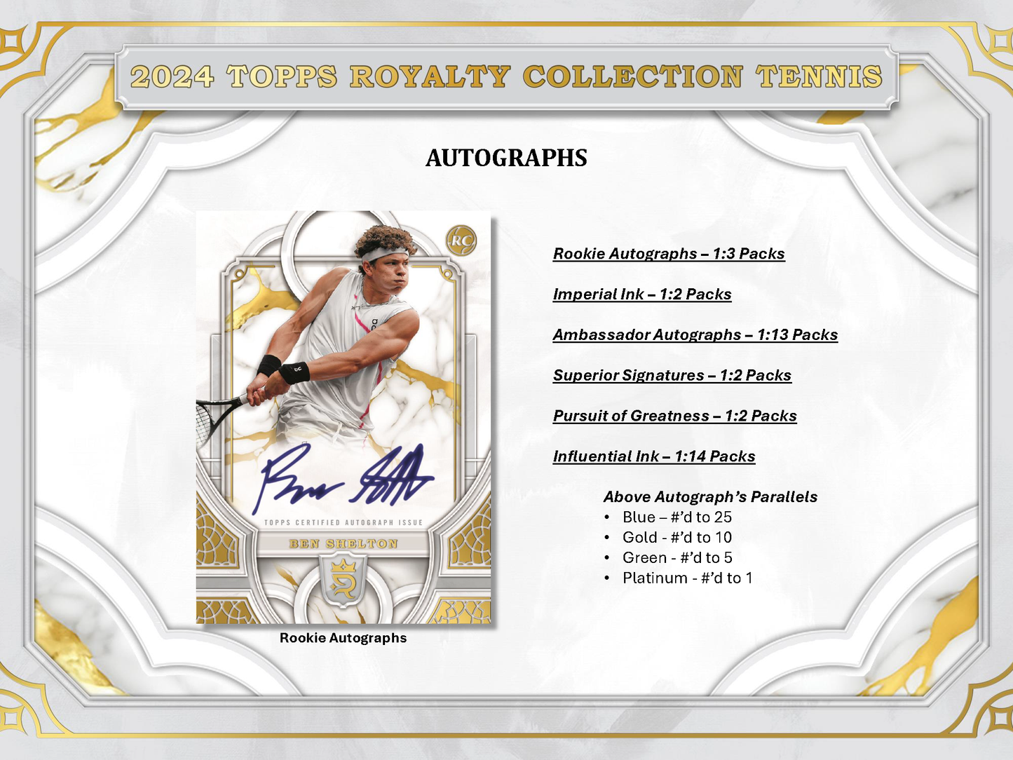 2024 Topps Royalty Tennis Hobby Box