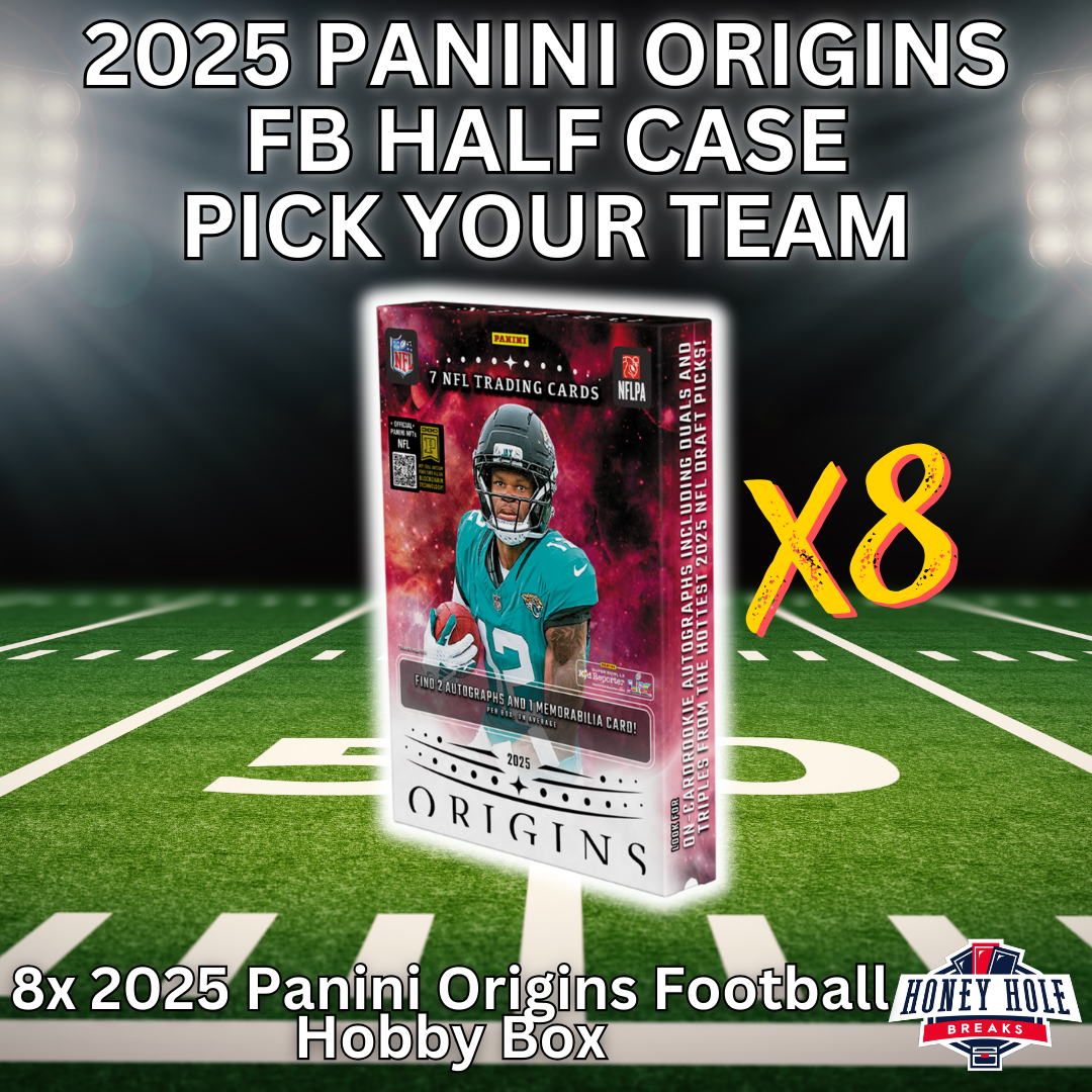 HALF CASE 2025 Panini Origins Football Hobby (8 Boxes) - PICK YOUR TEAM Break #1130