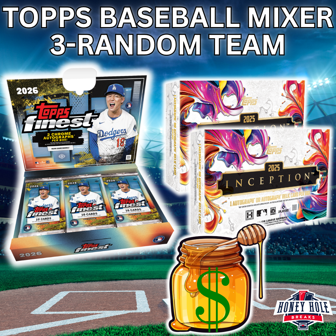1x 2026 Topps Finest Baseball Hobby, 1x 2026 Topps Under Wraps MLB Baseballs Vol. 1 - 3 RANDOM TEAM Break #1879