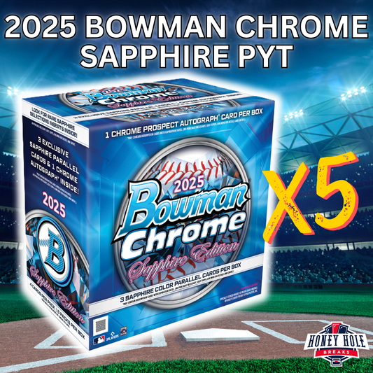 HALF CASE 2025 Bowman Chrome Baseball Sapphire - PICK YOUR TEAM Break #1202