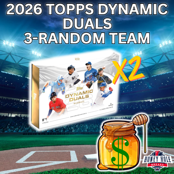 2x 2026 Topps Dynamic Duals Baseball - 3 RANDOM TEAM Break #1958