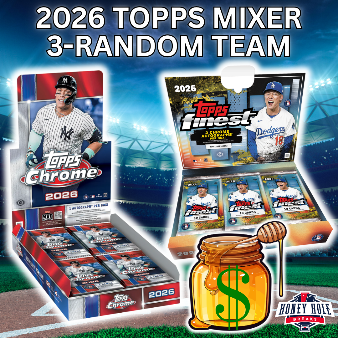 1x 2026 Topps Finest Baseball Hobby, 1x 2026 Topps Chrome Baseball Hobby - 3 RANDOM TEAM Break #2032