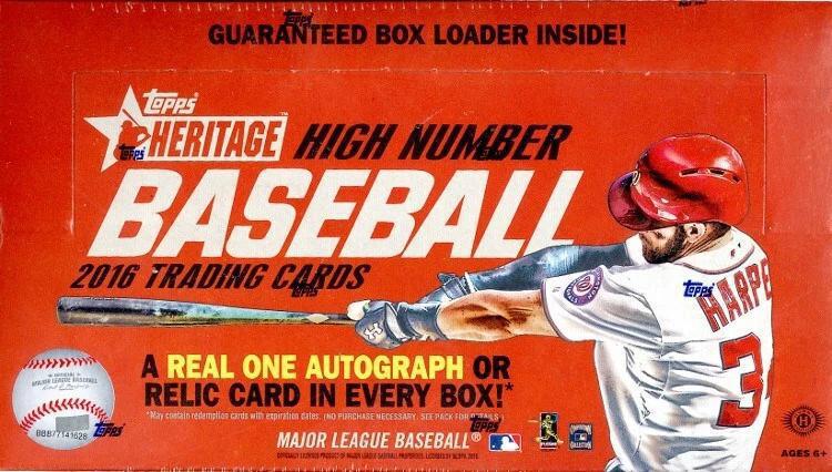 2016 Topps Heritage High Number Baseball Hobby Box