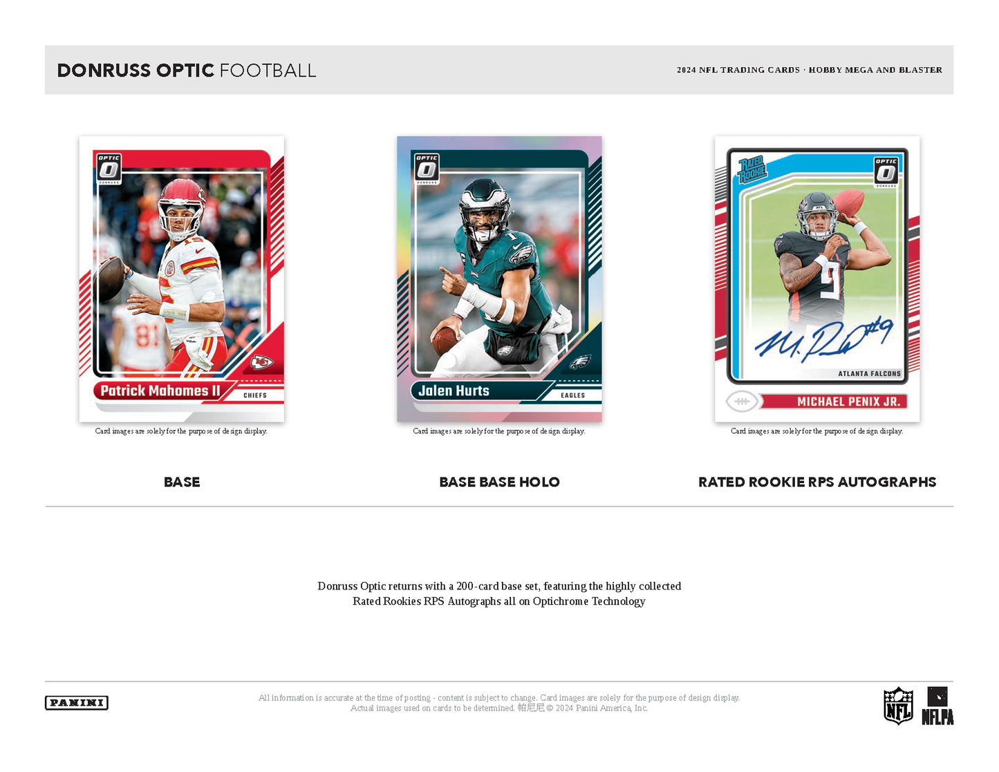2024 Panini Donruss Optic Football Hobby Mega Box