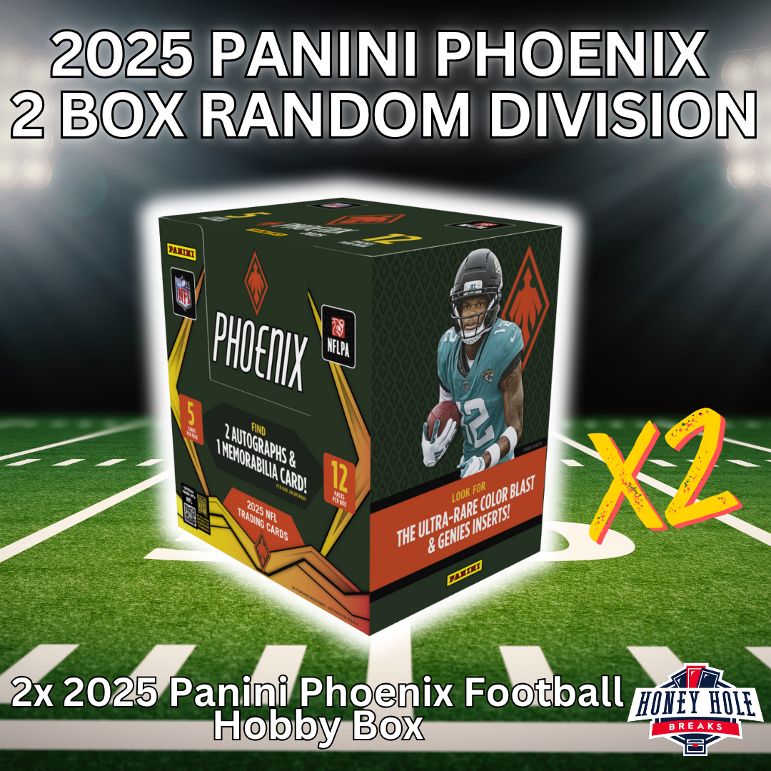 2x 2025 Panini Phoenix Football Hobby Box - RANDOM DIVISION Break #1233