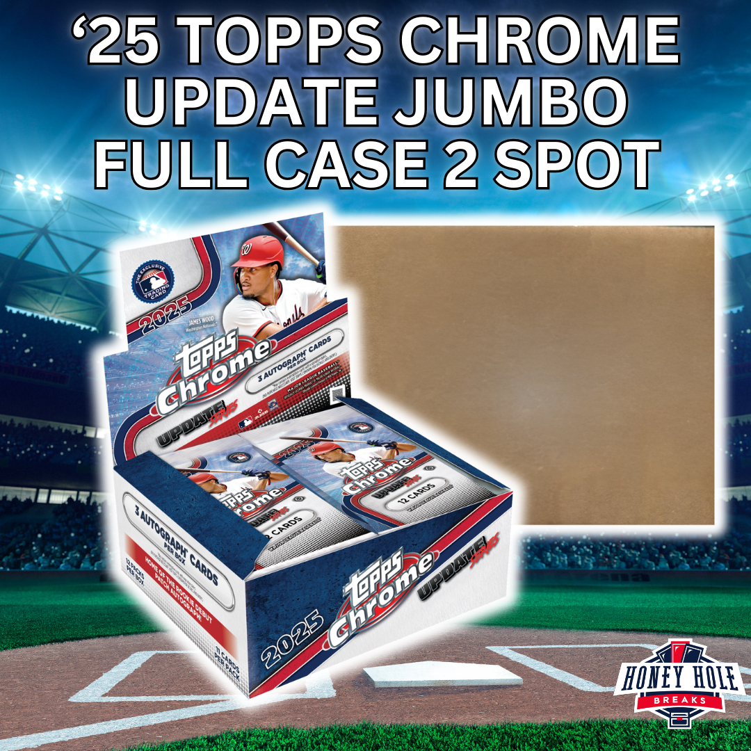 FULL CASE 2025 Topps Chrome Update Jumbo (8 Boxes) - 2 Spot Break #1296