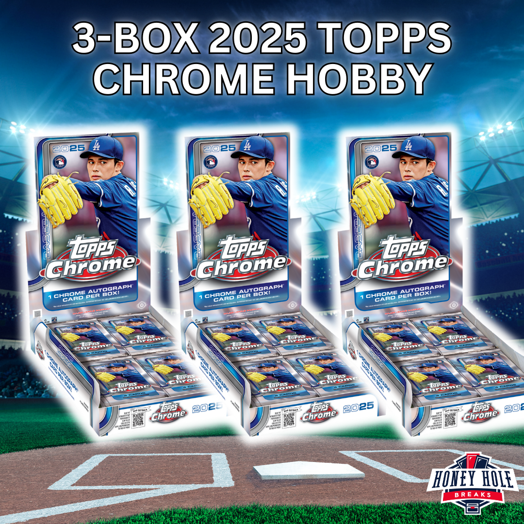 3 Box 2025 Topps Chrome Baseball Hobby - RANDOM TEAM Break #1275