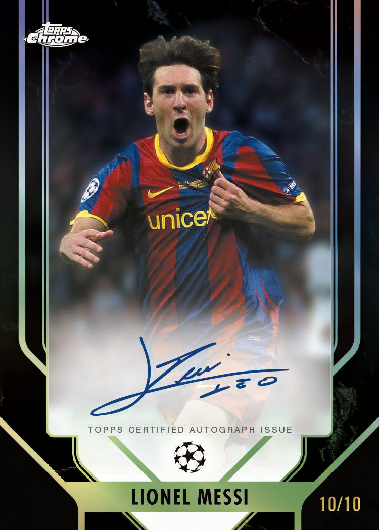 2025/26 Topps UEFA Club Competitions Chrome Soccer Jumbo Box