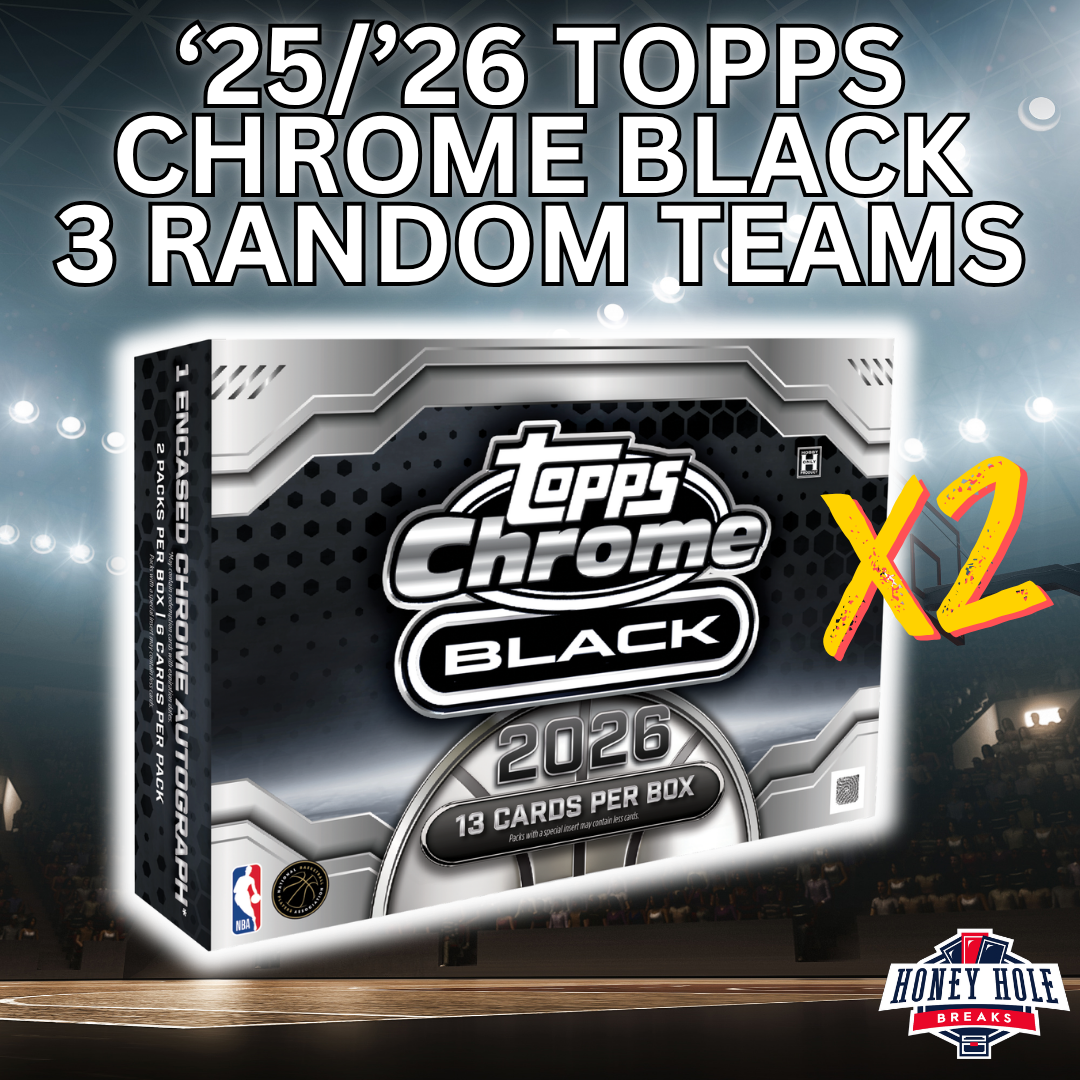 2x 2025/26 Topps Chrome Black Basketball Hobby - 3 RANDOM TEAM Break #2041