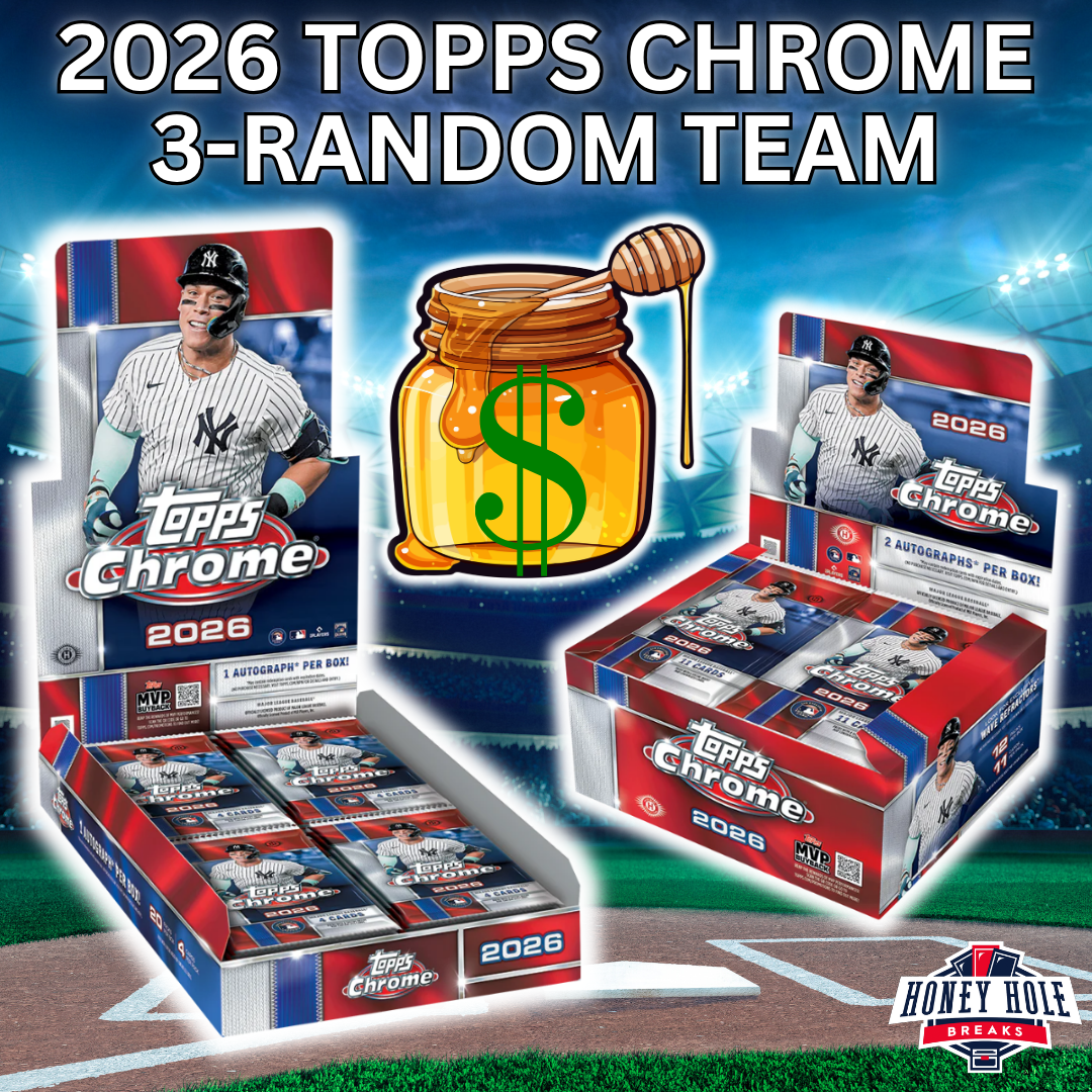 1x 2026 Topps Chrome Baseball Hobby, 1x 2026 Topps Chrome Baseball Jumbo - 3 RANDOM TEAM Break #1896