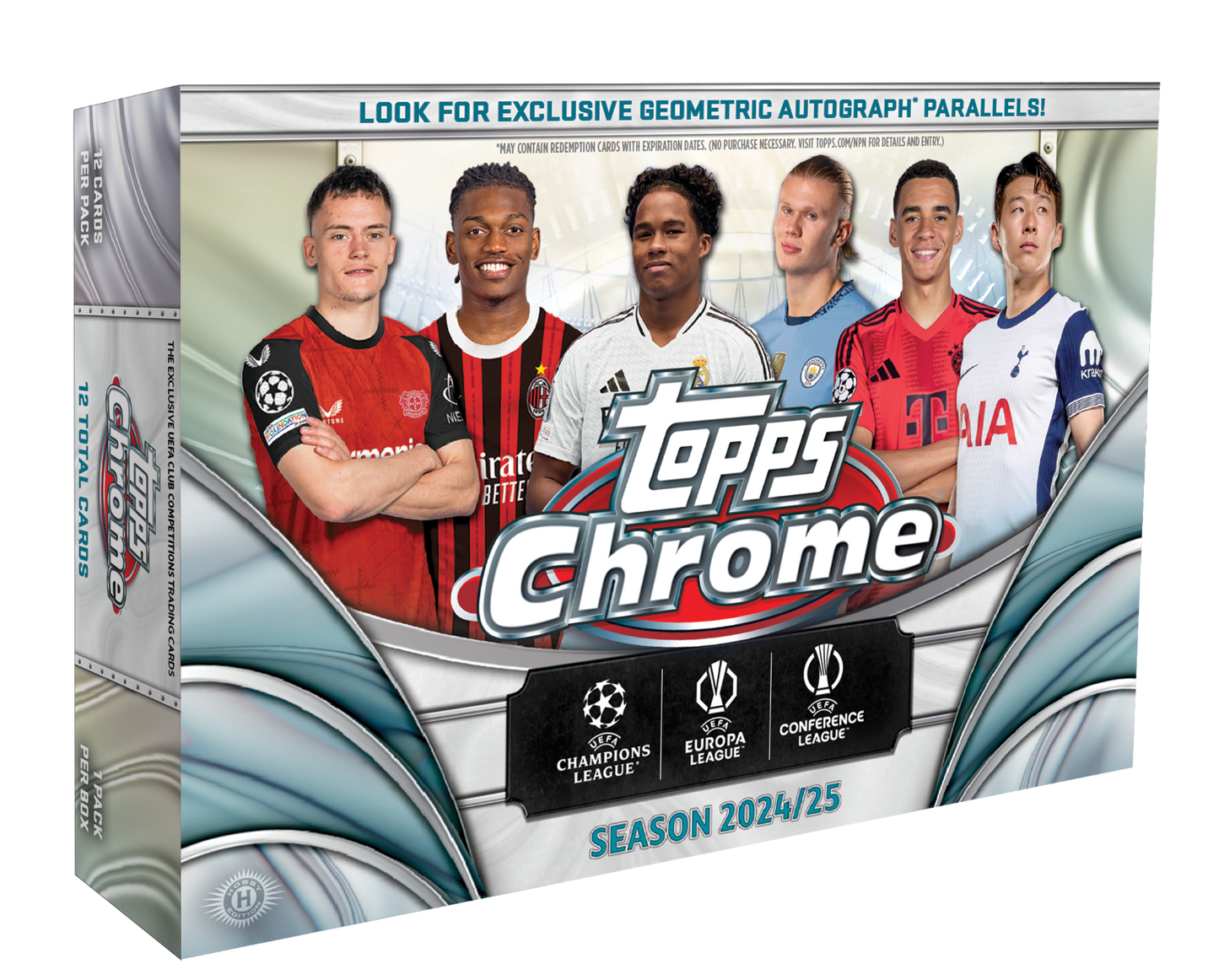 2024/25 Topps UEFA Club Competitions Chrome Soccer Breaker's Delight Box
