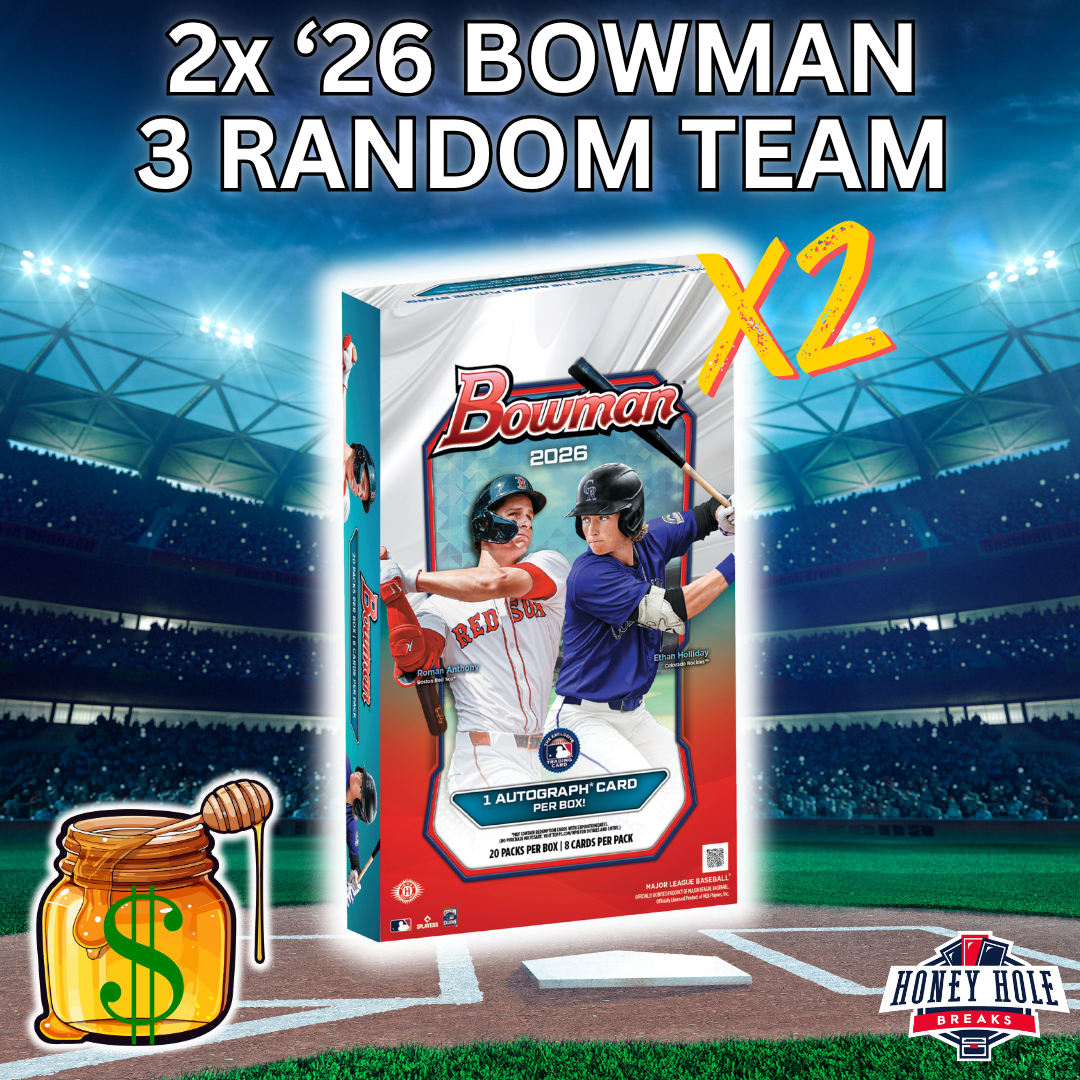 2x '26 Bowman Baseball Hobby - 3 RANDOM TEAM Break #1731