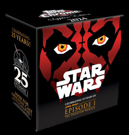 2024 Topps Star Wars The Phantom Menace Chrome Sapphire Edition Box