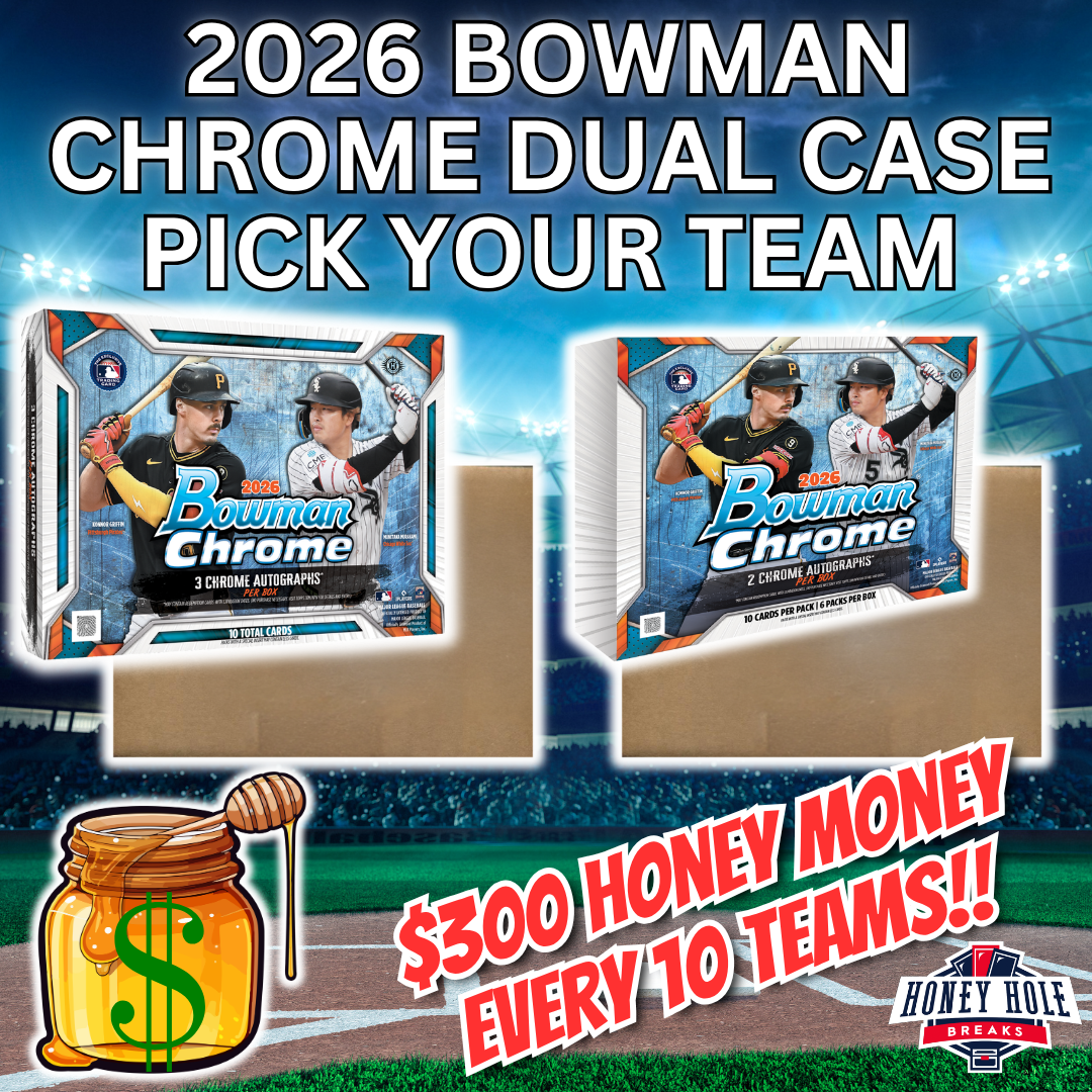 FULL CASE 2026 Bowman Chrome Baseball Hobby (12 Boxes), FULL CASE 2026 Bowman Chrome Baseball Delight (6 Boxes) - PICK YOUR TEAM Break #2076