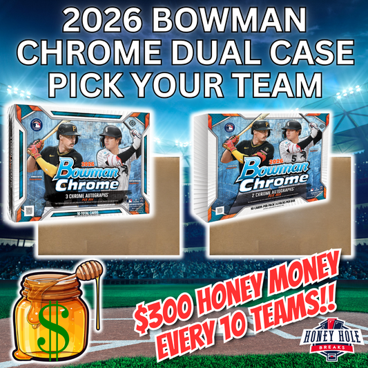 FULL CASE 2026 Bowman Chrome Baseball Hobby (12 Boxes), FULL CASE 2026 Bowman Chrome Baseball Delight (6 Boxes) - PICK YOUR TEAM Break #2076