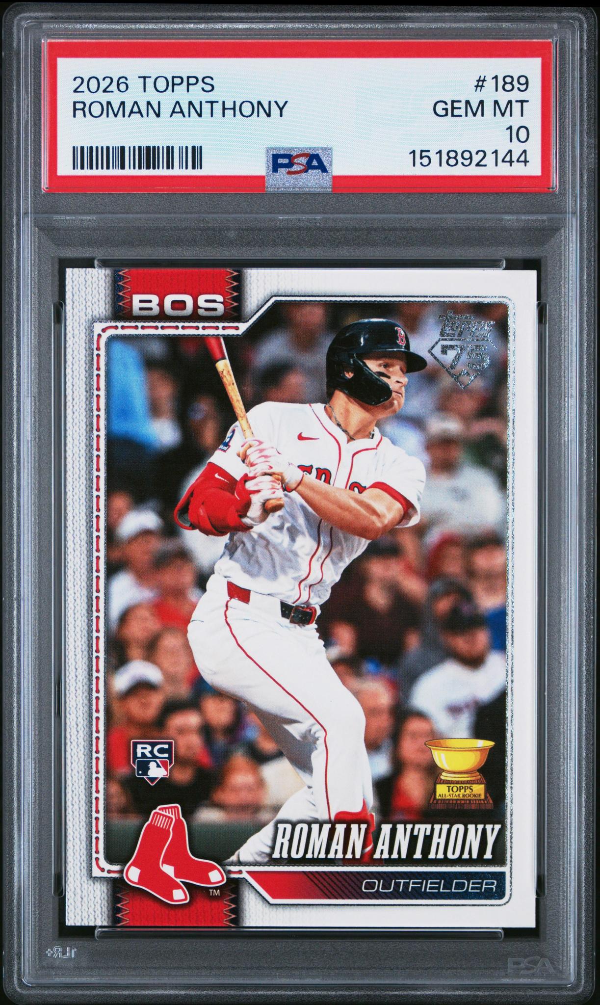 2026 Topps Roman Anthony #189 Rookie PSA 10
