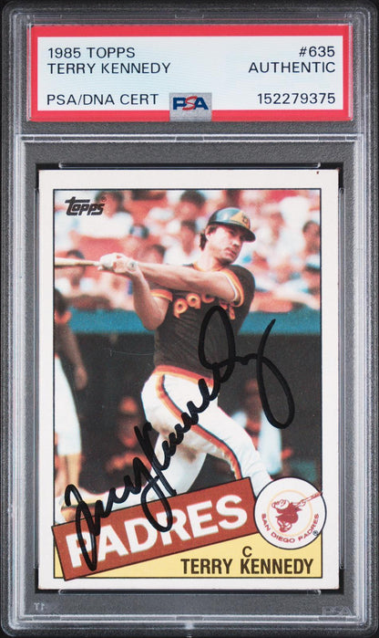 1985 Topps #635 Terry Kennedy PSA Authentic