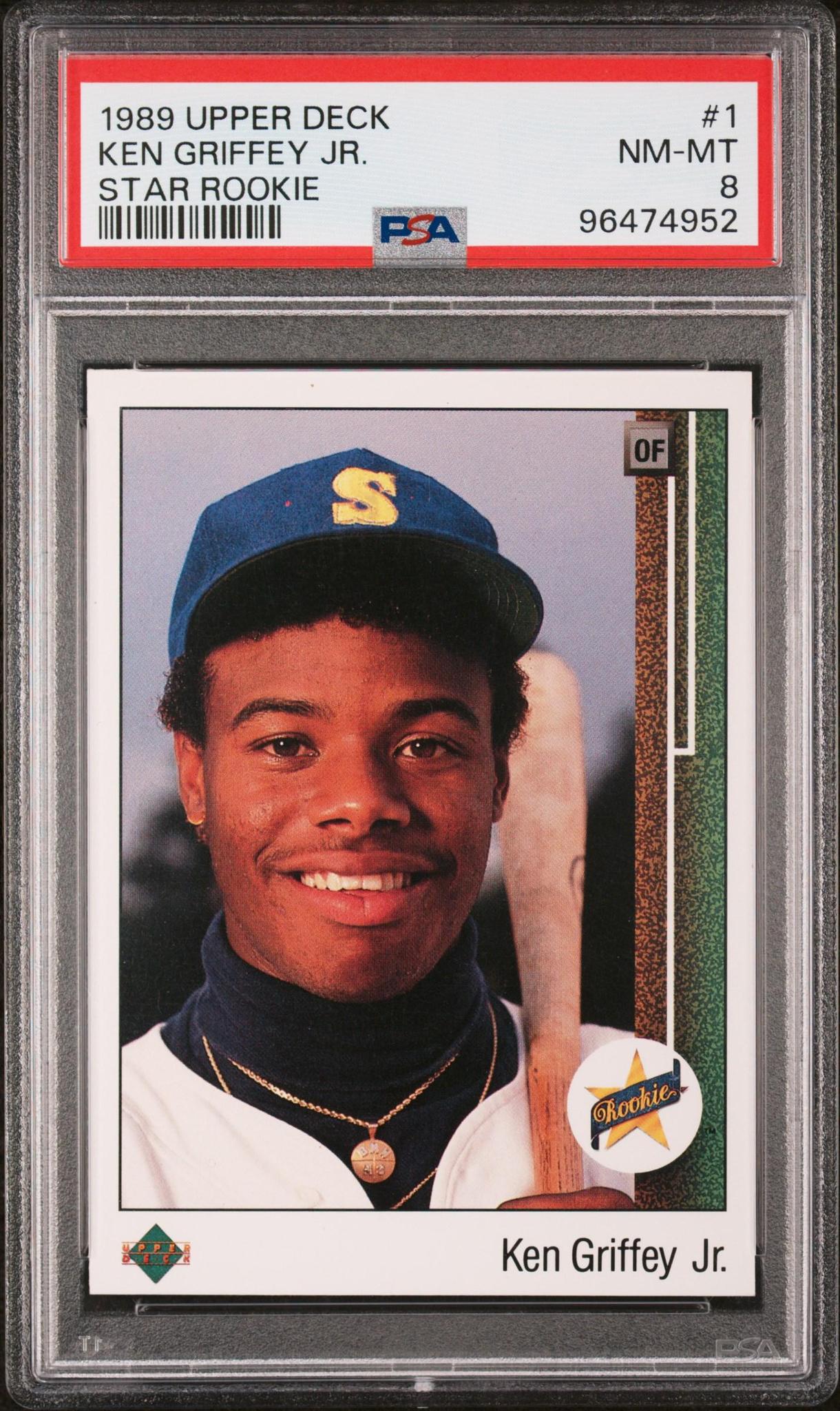 1989 Upper Deck #1 Ken Griffey Jr. Star Rookie PSA 8
