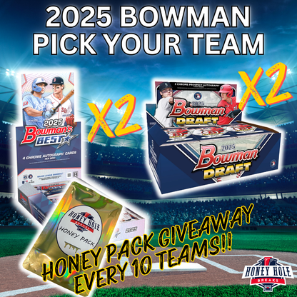 2x 2025 Bowman's Best Baseball Hobby, 2x 2025 Bowman Draft Baseball Hobby - PICK YOUR TEAM Break #1583