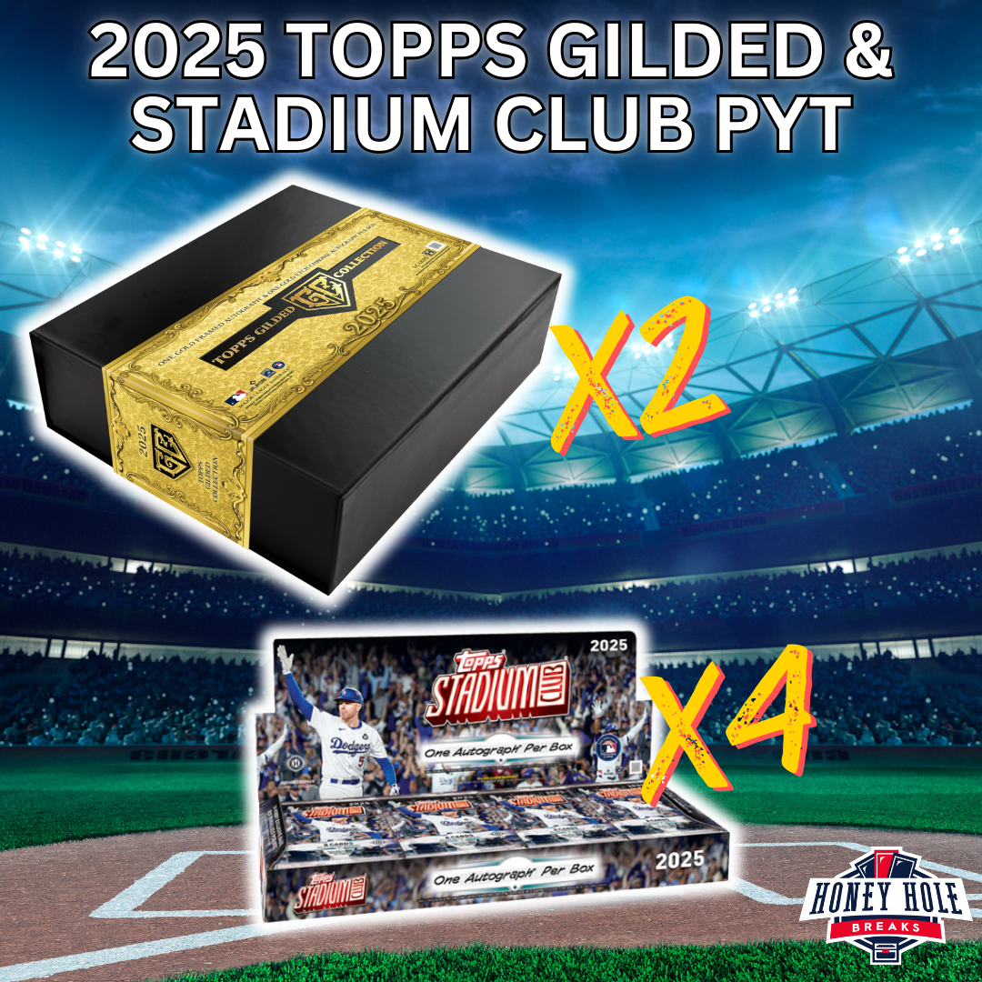 2x 2025 Topps Gilded Collection, 4x 2025 Topps Stadium Club Baseball Hobby - PICK YOUR TEAM Break #1529