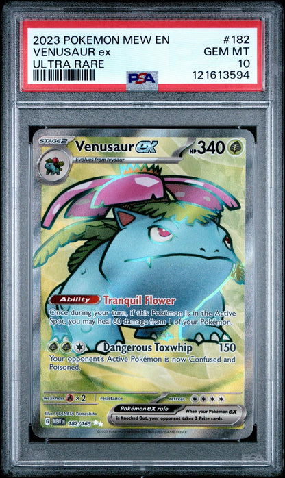 2023 Pokemon Mew Venusaur EX 182/165 PSA 10