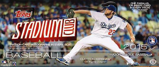 2015 Topps Stadium Club Baseball Hobby Box