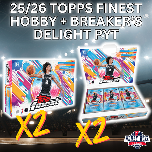 2x 2025/26 Topps Finest Basketball Hobby, 2x 2025/26 Topps Finest Basketball Breaker's Delight - Pick Your Team Break #1508