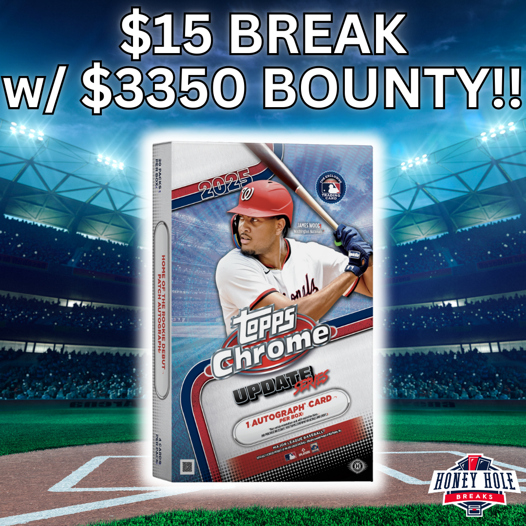 $15 1 Box 2025 Topps Chrome Update Baseball Hobby -  RANDOM TEAM Break #1351
