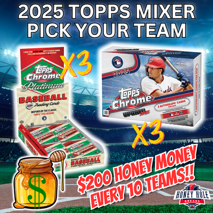 3x 2025 Topps Chrome Update Delight, 3x 2025 Topps Chrome Platinum Hobby - PICK YOUR TEAM Break #1786