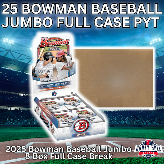2025 Bowman Baseball Jumbo FULL CASE (8-Box) Break PYT #923