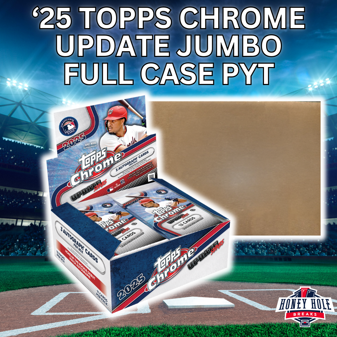 FULL CASE 2025 Topps Chrome Update Baseball Jumbo (8 Boxes) - PICK YOUR TEAM Break #1283