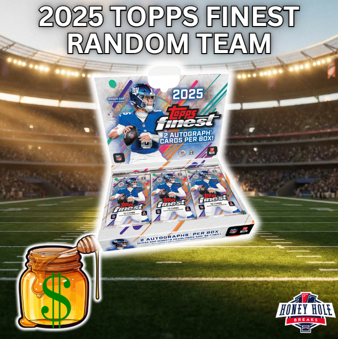 1x 2025 Topps Finest Football Hobby -  3 RANDOM TEAM Break #2134