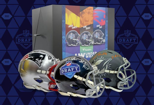 2024 Fanatics Under Wraps NFL Draft Football Mini Helmets
