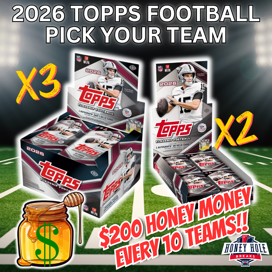 HALF CASE (3x) 2026 Topps Football Jumbo, 2x 2026 Topps Football Hobby - Pick Your Team Break #2038