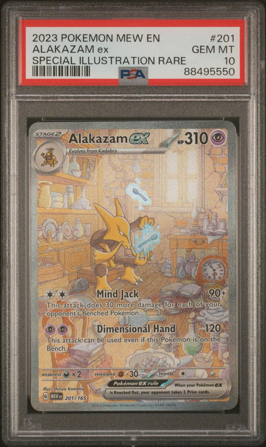 SV: Scarlet & Violet 151 #201/165 Alakazam ex PSA 10