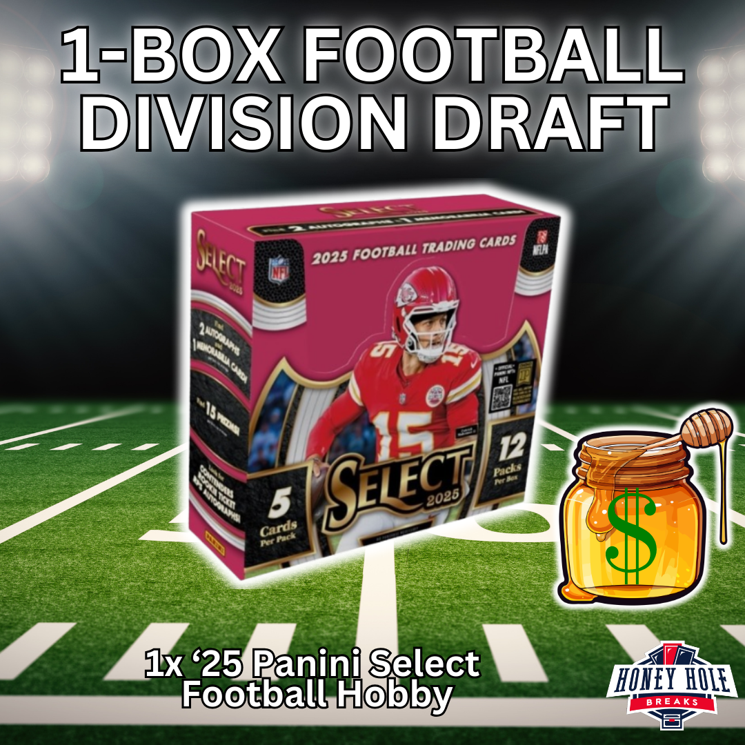 1x 2025 Panini Select Football Hobby - DIVISION DRAFT Break #1539
