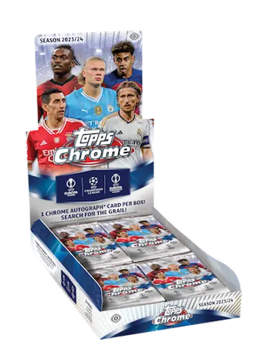 2023/24 Topps UEFA Club Competitions Chrome Soccer Hobby Box