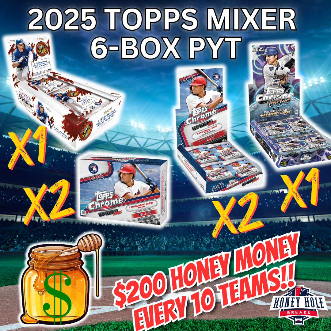 1x '25 Topps Cosmic Chrome, 1x '25 Topps Pristine, 2x '25 Topps Chrome Update Hobby, 2x '25 Topps Chrome Update Delight - PICK YOUR TEAM Break #1615