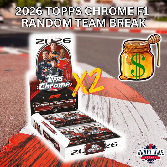 2x 2026 Topps Chrome Formula 1 Hobby -  RANDOM TEAM Break #2207