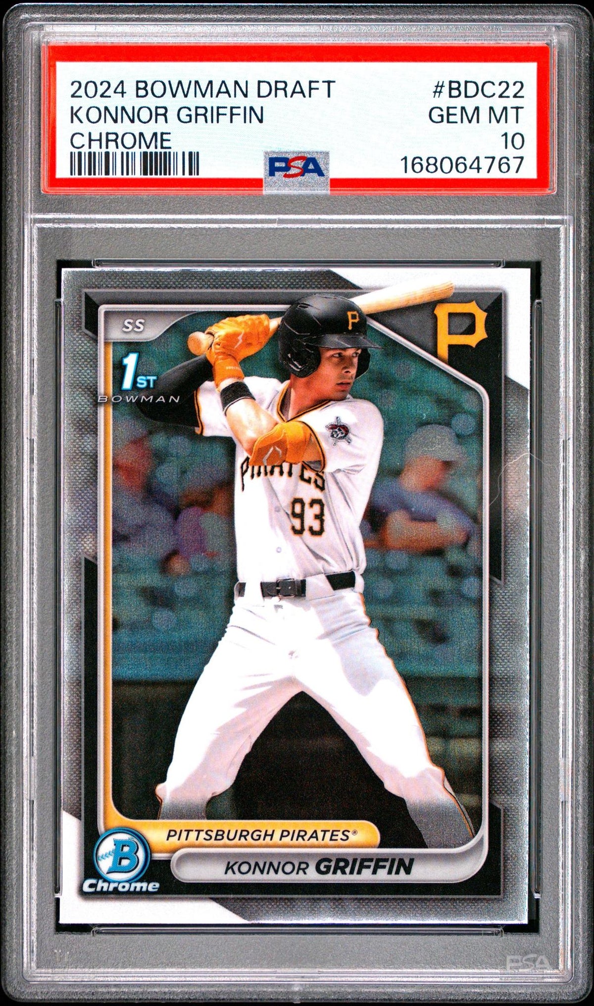 2024 BOWMAN DRAFT BDC22 KONNOR GRIFFIN CHROME PSA 10