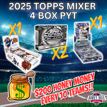 1x '25 Topps Cosmic Chrome, 1x '25 Topps Pristine, 2x '25 Topps Chrome Black - PICK YOUR TEAM Break #1610