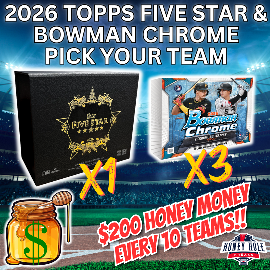 1x 2026 Topps Five Star Baseball Hobby, 3x 2026 Bowman Chrome Baseball Hobby - PICK YOUR TEAM Break #2237