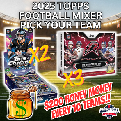 3x '25 Topps Resurgence Football Delight, 2x Topps Cosmic Chrome Football Hobby - Pick Your Team Break #1941