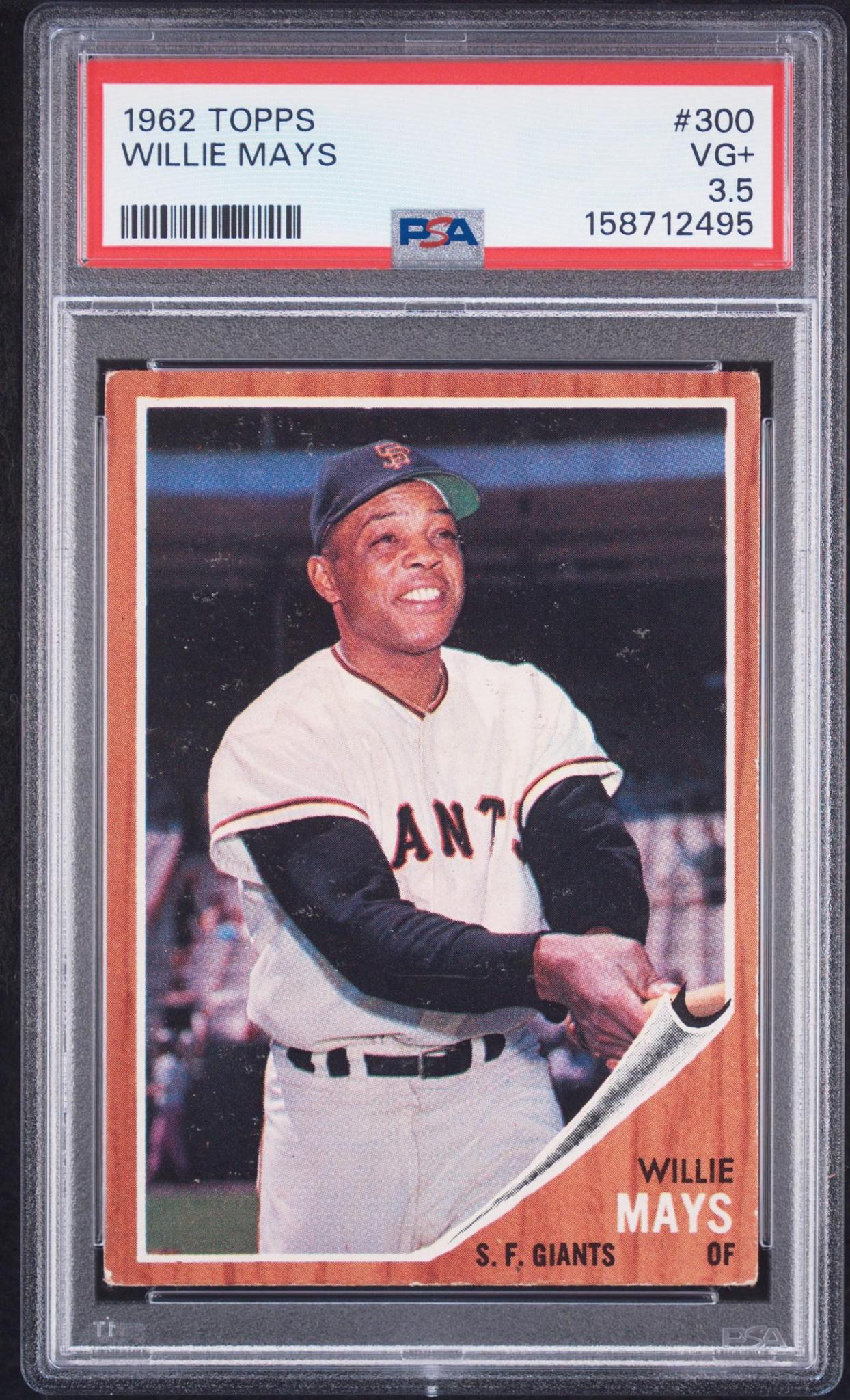 1962 TOPPS 300 WILLIE MAYS PSA 3.5