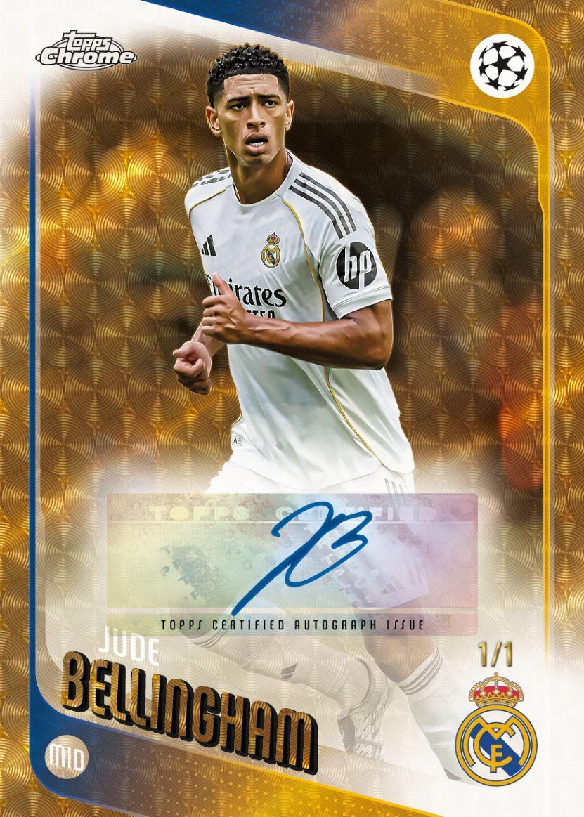2025/26 Topps UEFA Club Competitions Chrome Soccer Jumbo Box